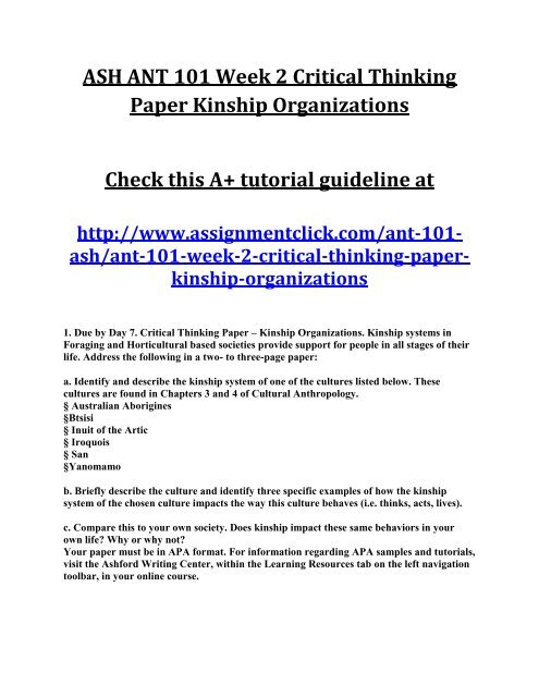 High School Essays Samples Essay Paper Writing Service also Essay On Terrorism In English Ash Ant Week Critical Thinking Paper Kinship Organizations Essay Topics For Research Paper