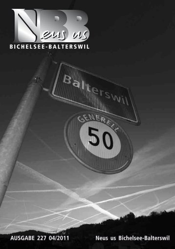 2011.04 [PDF, 5.00 MB] - Gemeinde Bichelsee-Balterswil