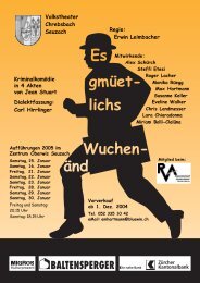 baltensperger - Volkstheater Chrebsbach