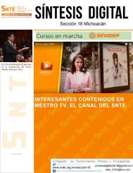 INTERESANTES CONTENIDOS EN MESTRO TV EL CANAL DEL SNTE