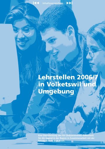 Firmenprofil Lehrstellenprofil - Industrieverein Volketswil