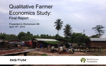 Qualitative Farmer Economics Study
