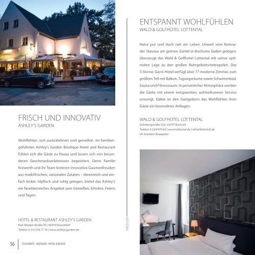 STILPUNKTE Lifestyle Guide Ausgabe 10 Düsseldorf Herbst/Winter 2016/2017
