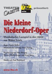 Die kleine Niederdorf-Oper - Freie Bühne Uster