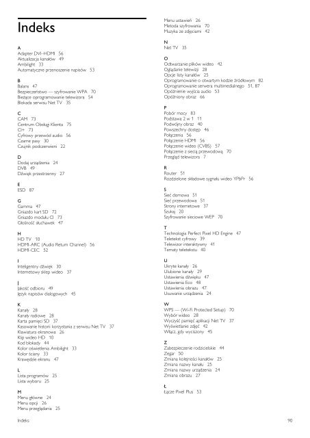 Philips LED TV - User manual - POL