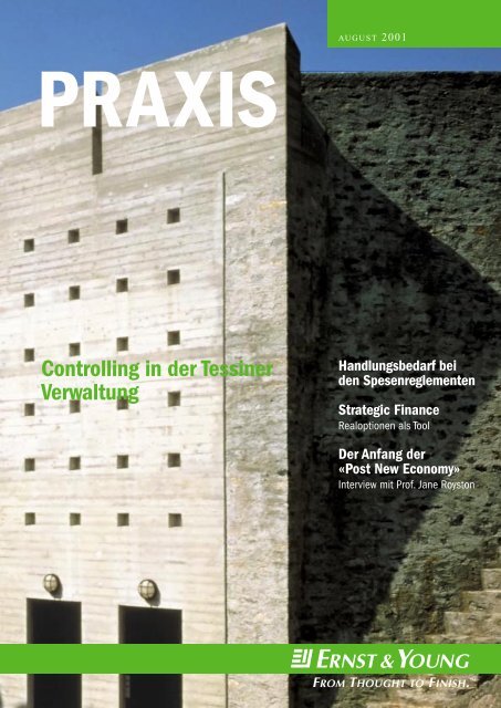 Praxis: Ausgabe August 2001 - Home - Ernst & Young - Schweiz