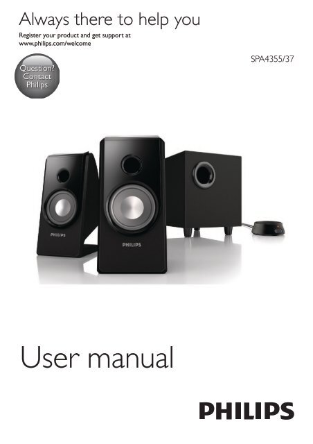 Philips Multimedia Speakers 2.1 - User manual - AEN