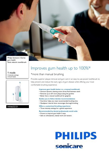 philips sonicare 3 series gum health electric toothbrush