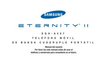 Samsung SGH-A597 - SGH-A597WRAATT - User Manual ver. F8 (SPANISH,4.32 MB)