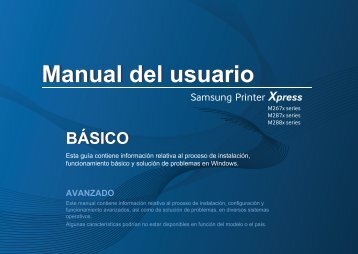 Samsung Samsung Multifunction Xpress M2875FD - SL-M2875FD/XAA - User Manual ver. 1.0 (SPANISH,20.63 MB)