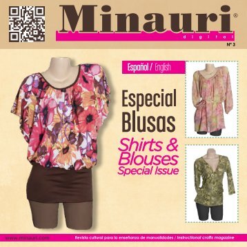 Minauri Digital Nº 03 (Blusas con Patrones / Blouses with Pattern) Bilingual ( ESP/ENG)