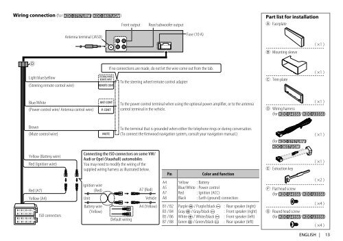 Kenwood Model Kdc Wiring Diagram