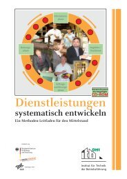 Dienstleistungen systematisch entwickeln - Methoden-Leitfaden für