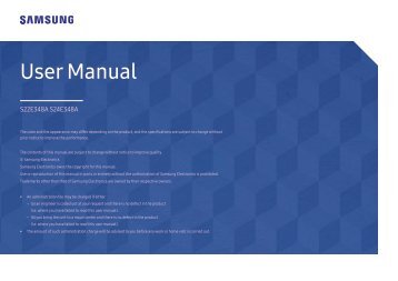 Samsung Samsung 24" LED Monitor - LS24E348ASX/ZA - User Manual ver. 1.0 (ENGLISH,1.06 MB)