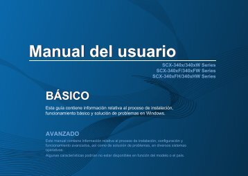 Samsung SCX-3405W - SCX-3405W/XAA - User Manual ver. 1.03 (SPANISH,11.78 MB)