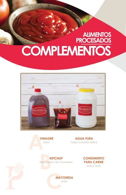 Catálogo de Productos PROSERESA