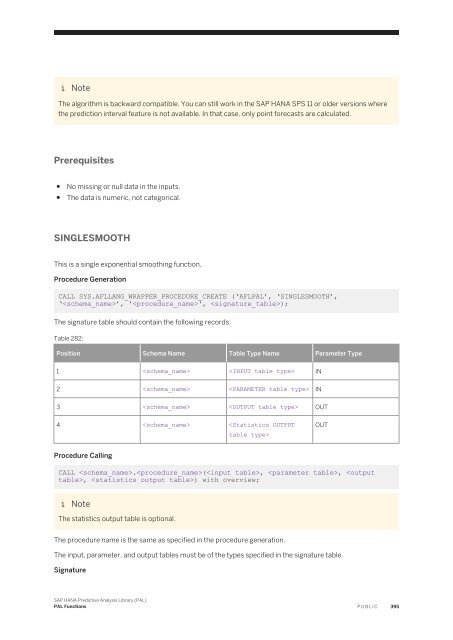 SAP HANA Predictive Analysis Library (PAL)