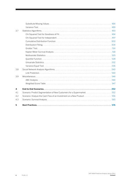 SAP HANA Predictive Analysis Library (PAL)