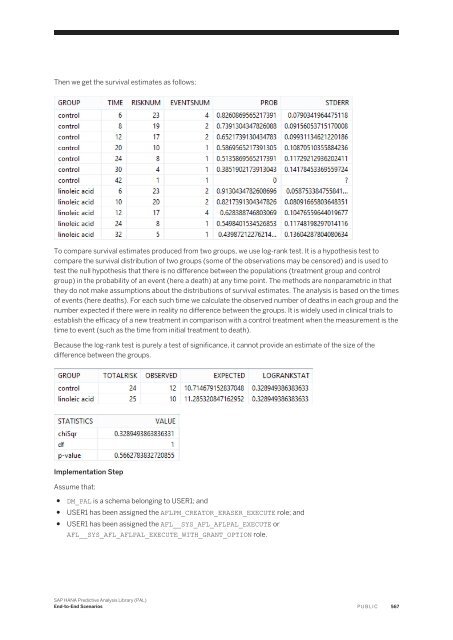 SAP HANA Predictive Analysis Library (PAL)