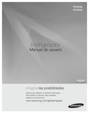 Samsung RF265ABBP (26 cu.ft. Black) - RF265ABBP/XAA - User Manual ver. 0.0 (SPANISH,6.46 MB)