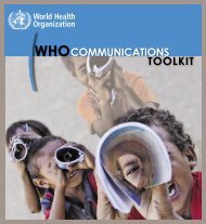 Communications Toolkit - World Health Organization