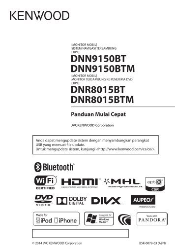 Kenwood DNN9150BTM - Car Electronics Indonesian (Quick Start Guide) (2015)