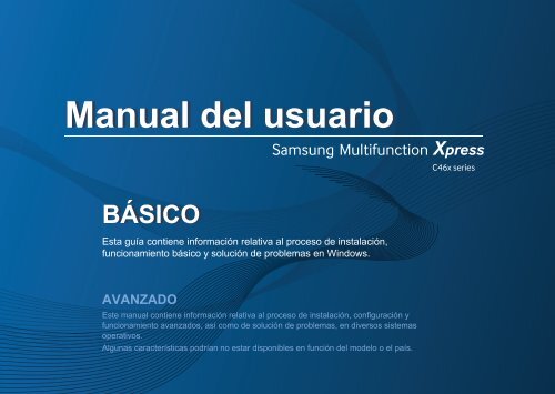 Samsung SL-C460W - SL-C460W/XAA - User Manual ver. 1.0 (SPANISH,42.6 MB)