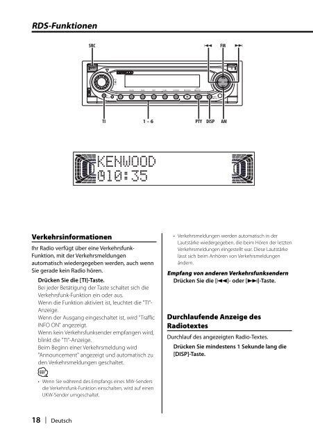 Kenwood KDC-W6527SE - Car Electronics German (2004/4/16)