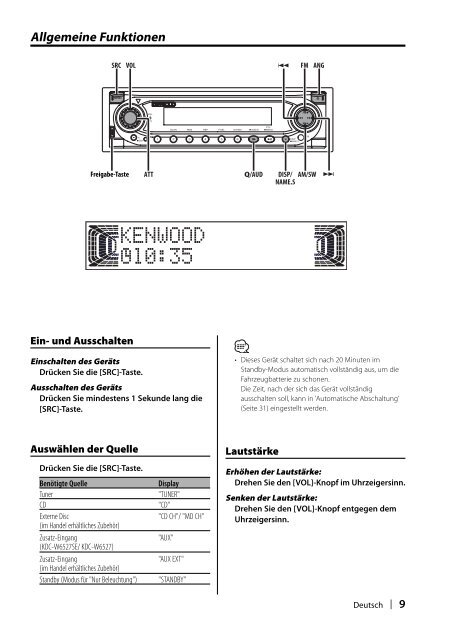 Kenwood KDC-W6527SE - Car Electronics German (2004/4/16)