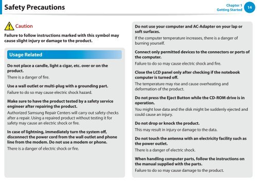 Samsung ATIV Book 2 (15.6&quot; HD / Pentium&reg; Processor) - NP270E5E-K01US - User Manual (Windows 7) ver. 1.6 (ENGLISH,17.64 MB)