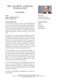 Lebenslauf als PDF downloaden - Dr. Volker Vossius ...