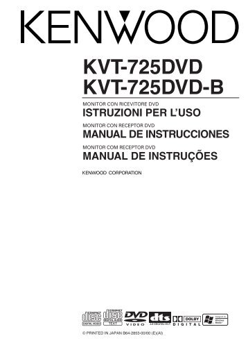 Kenwood KVT-725DVD-B - Car Electronics Italian (2004/2/5)