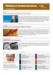 Mittelstand & Familienunternehmen - Ausgabe 01/2012 - Textination