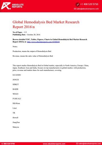 10388658-Global-Hemodialysis-Bed-Market-Research-Report-2016-n