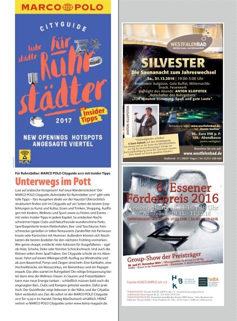 HEINZ Magazin Oberhausen 11-2016