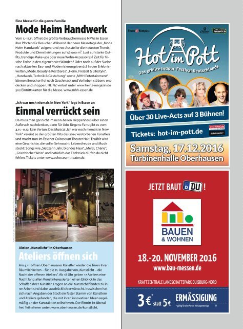 HEINZ Magazin Oberhausen 11-2016