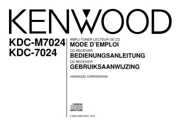 Kenwood KDC-M7024 - Car Electronics German (Revised P.67) ()