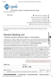 Dentist email list