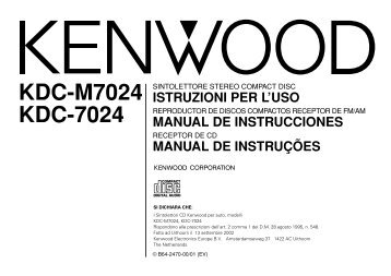 Kenwood KDC-M7024 - Car Electronics Spanish (Revised P.67) ()