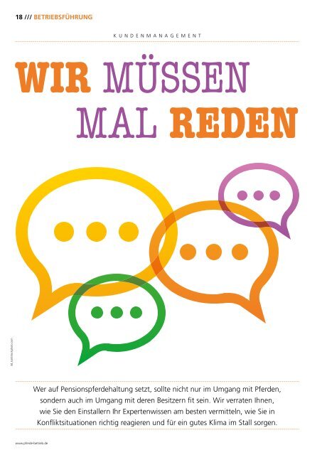 Pferdebetrieb Leseprobe: Ausgabe 10 2016