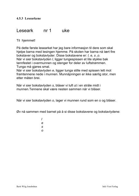 Lesetrening