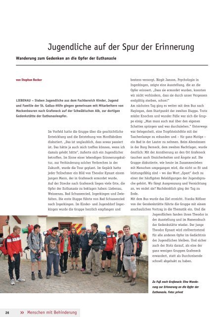 Anstifter 3, 2014 der Stiftung Liebenau