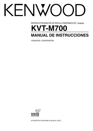 Kenwood KVT-M700 - Car Electronics Spanish ()