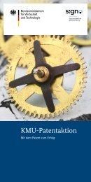 KMU-Patentaktion - Mit dem Patent zum Erfolg - Signo