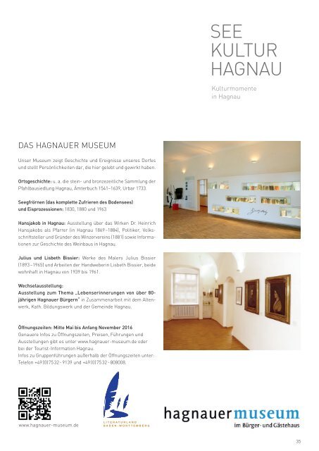 Urlaubsmagazin Hagnau 2017