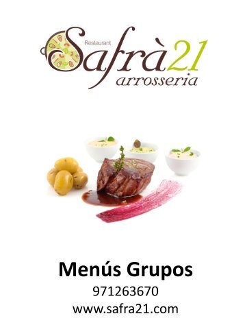 Menús Grupos