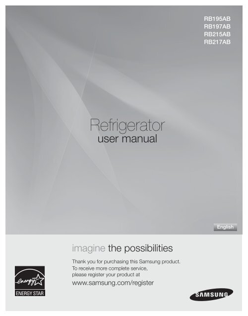 Samsung 21 cu. ft. Bottom Freezer Refrigerator RB217ABPN/XAA User