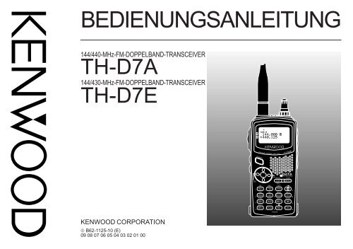 Kenwood TH-D7E - Communications German (2001/10/29)