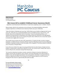 2016 10 25 MLA moves bill for Childhood Cancer Awareness Month