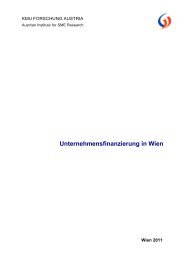 Unternehmensfinanzierung in Wien - KMU-Forschung Austria